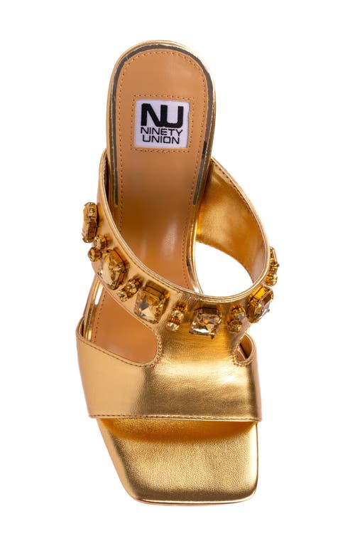 Ninety Union Rio Slide Sandal In Gold
