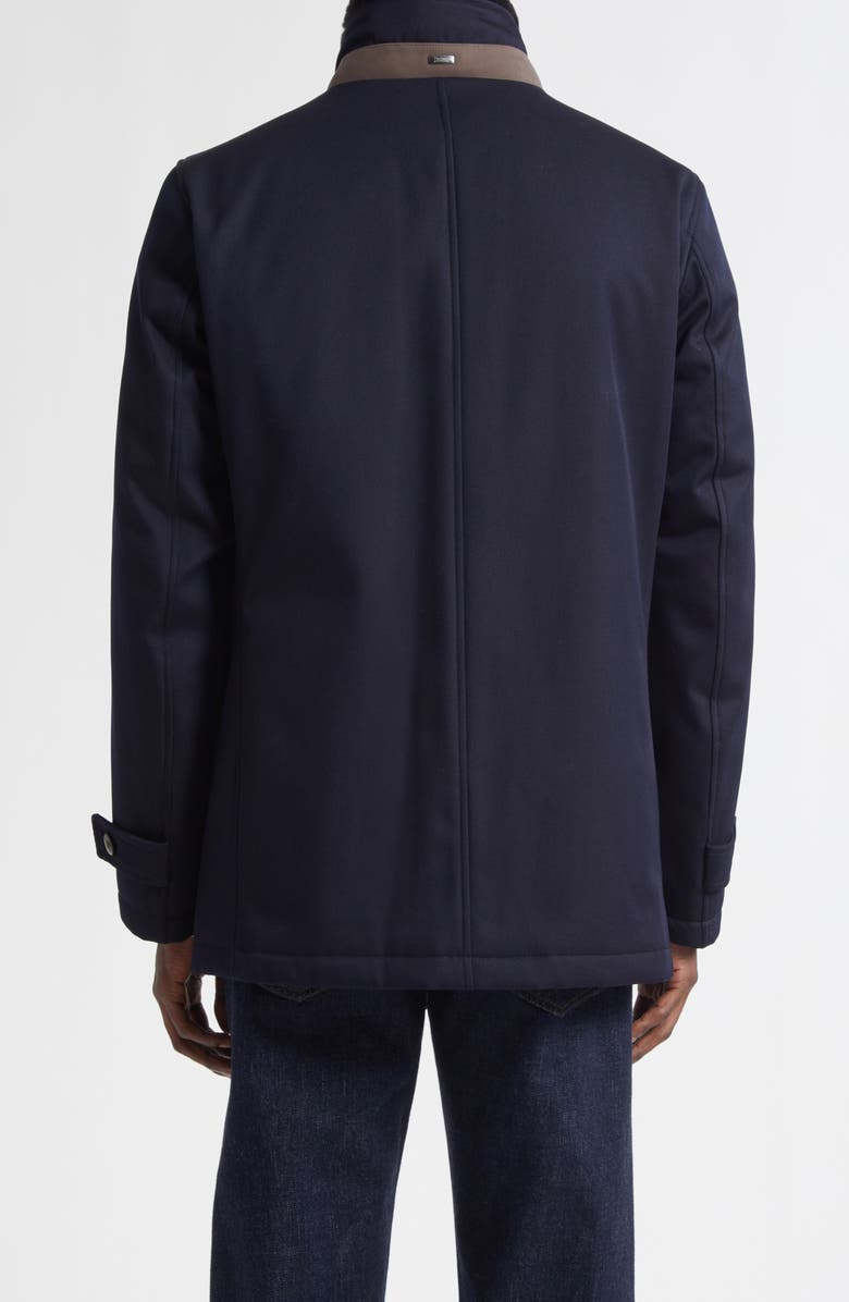 Herno Loro Piana Storm System<sup>®</sup> Waterproof Merino Wool Coat, Alternate, color, Blue Navy