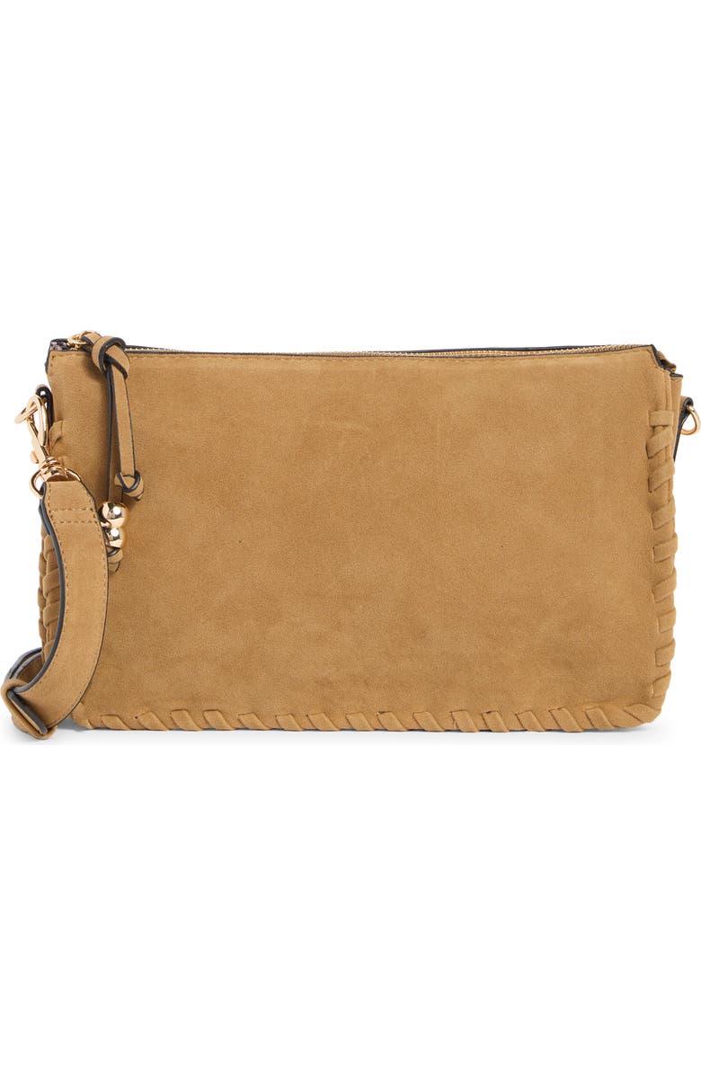 Collection XIIX Whipstitched Triple Compartment Crossbody Bag, Main, color, Natural