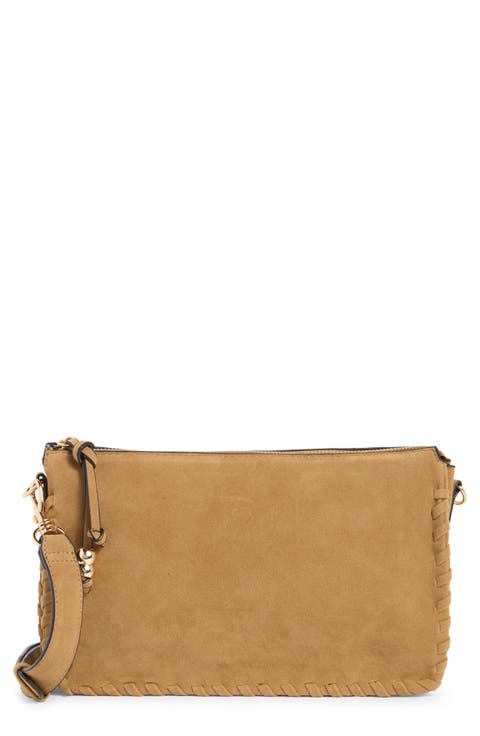 Whipstitched Triple Compartment Crossbody Bag