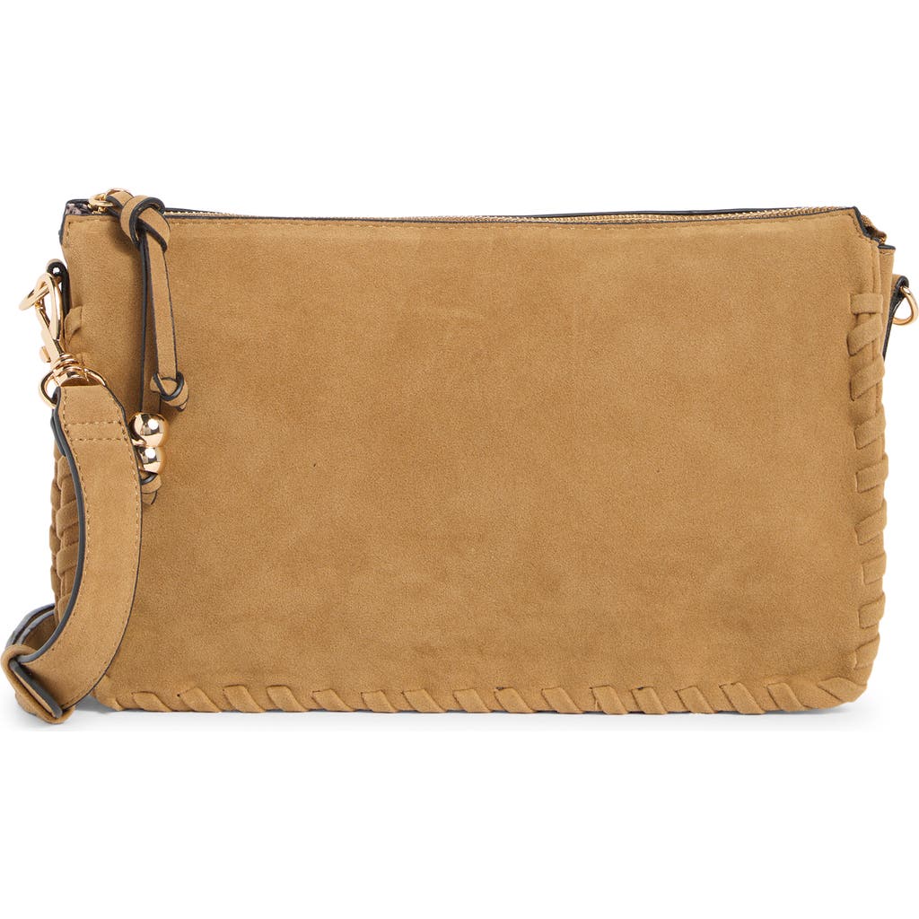 Collection Xiix Whipstitched Triple Compartment Crossbody Bag In Brown