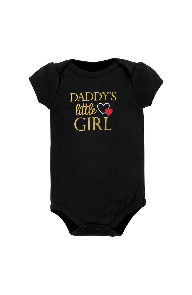 Hudson Baby 2 Bodysuits and Pant, Alternate, color, Girl Daddy Red Black