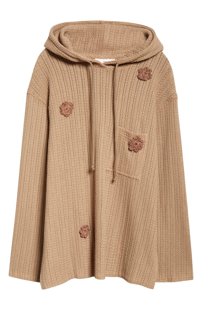 SONG FOR THE MUTE Daisy Raw Patch Pocket Hoodie, Alternate, color,