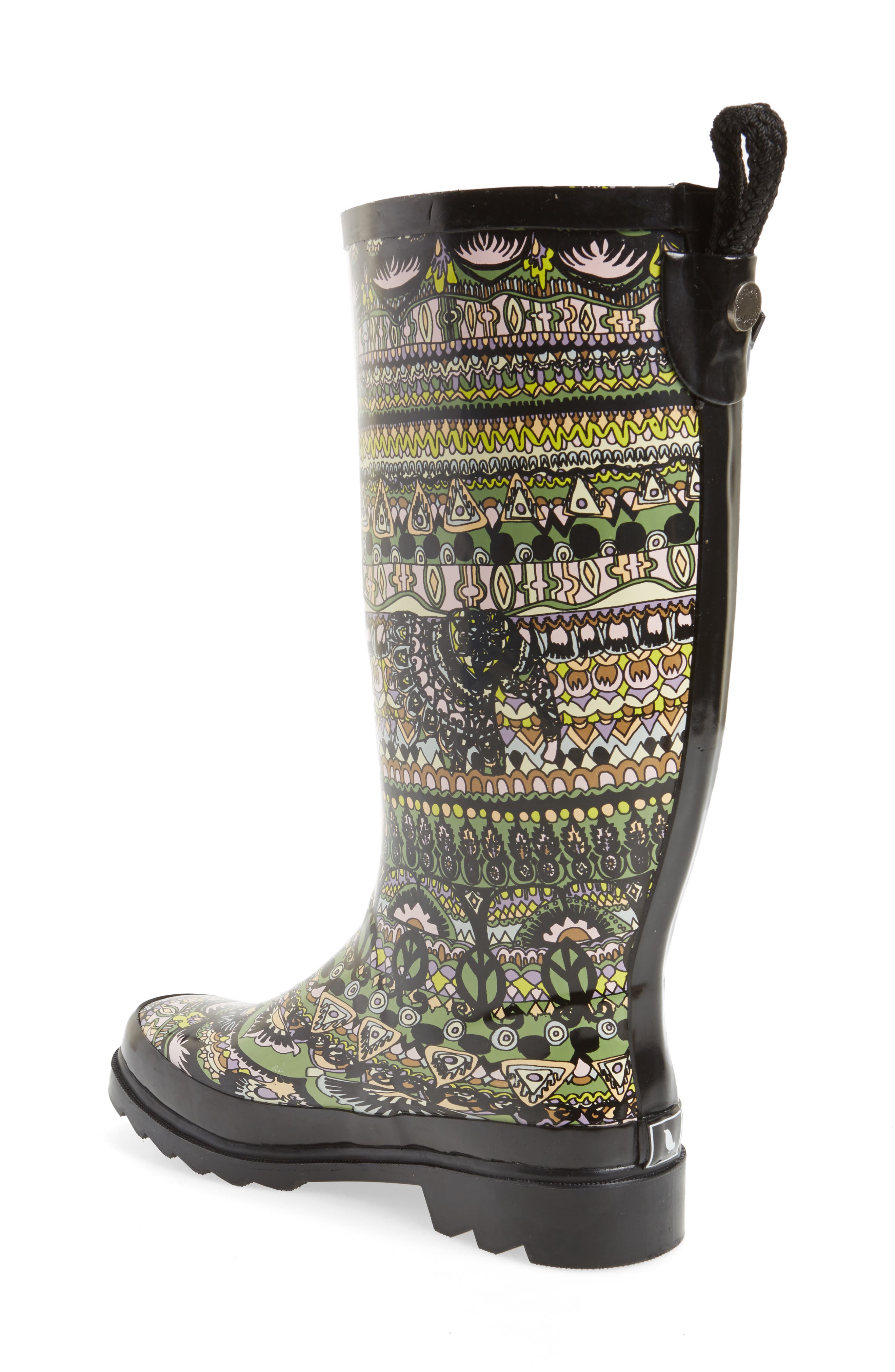 Sakroots Rhythm Waterproof Rain Boot, Alternate, color, 