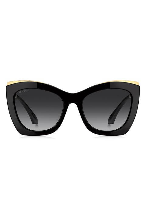 Etrovela 56mm Gradient Cat Eye Sunglasses