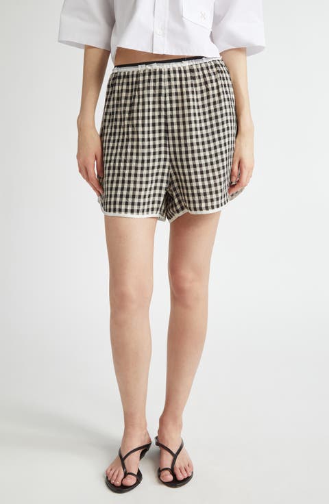 Short but Sweet Gingham Check Olympic Shorts