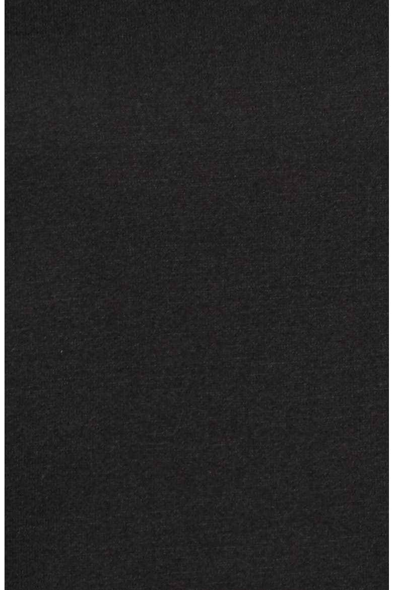 Knit Poplin Mix Top, Alternate, color, BLACK