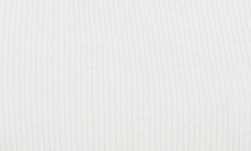 Favorite Daughter The Cutting It Loose Rib Crop Top In White