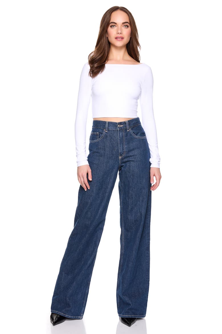 Scoop Back Crop Top, Alternate, color, SUGAR