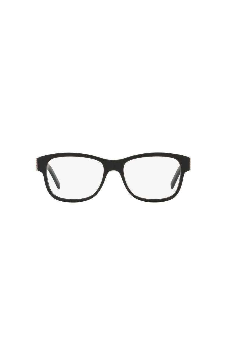 Saint Laurent 55mm Oval optical glasses, Alternate, color, Black