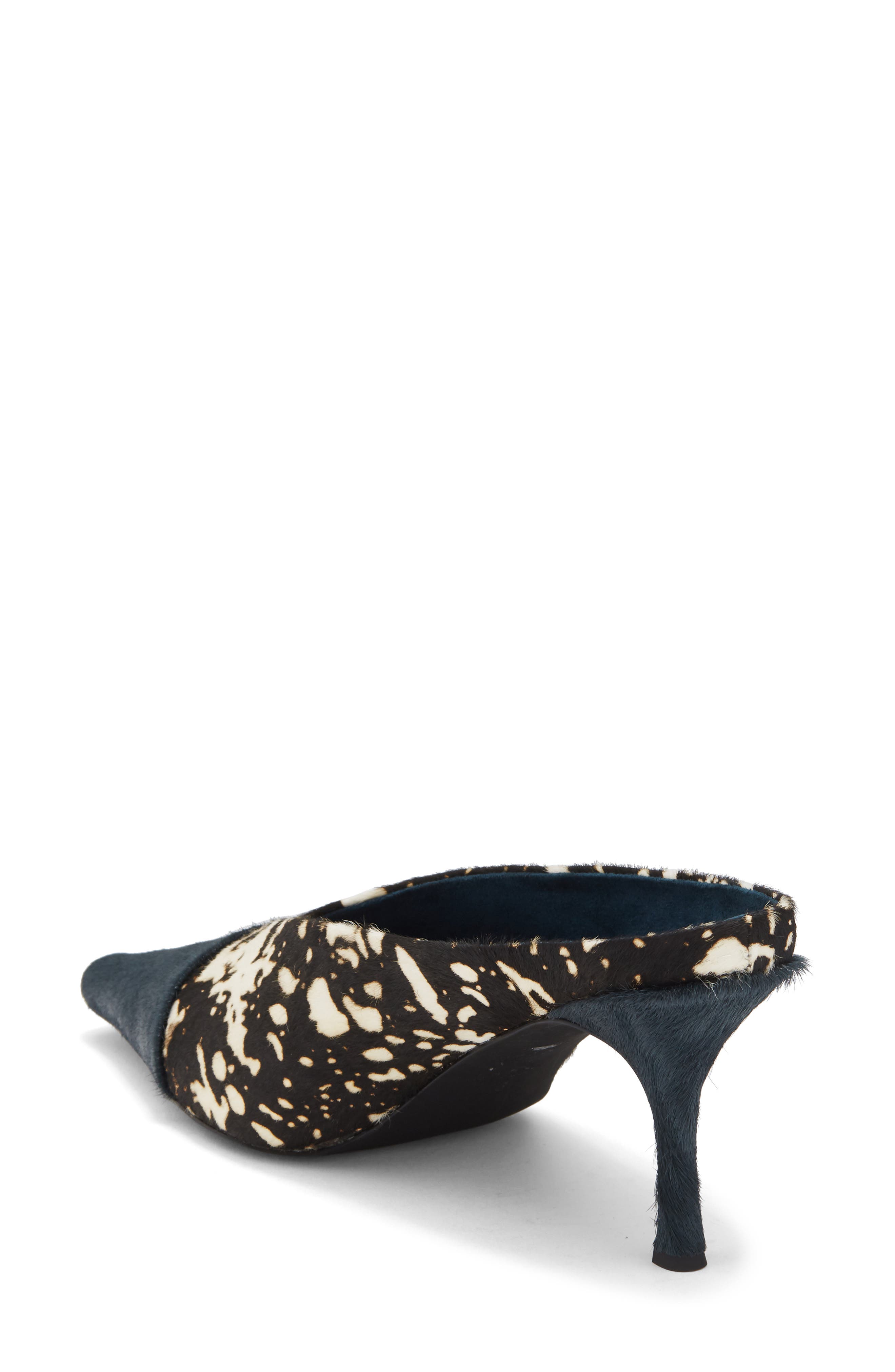 Investor Pointed Toe Mule, Alternate, color, BLACK WHITE BLUE COMBO