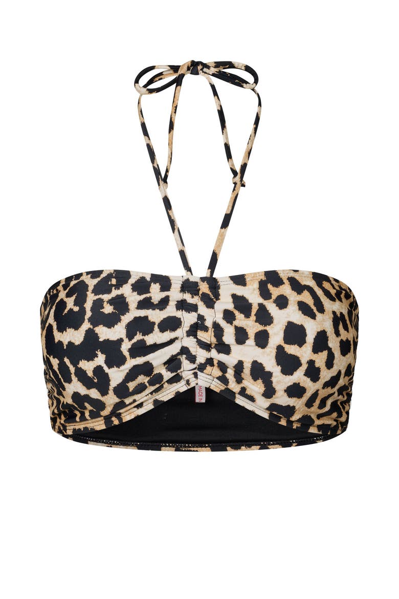 Hildacras Bandeau Bikini Top, Alternate, color, Urban Leopard