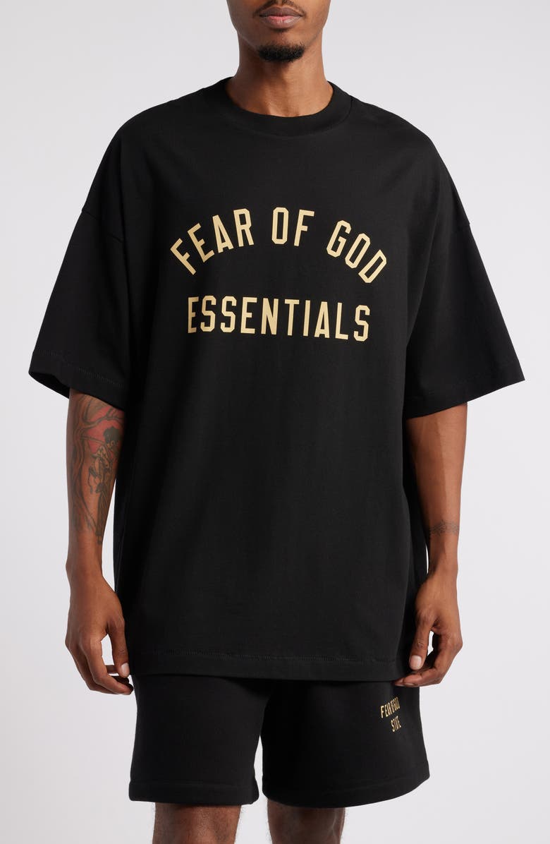 Fear of God Essentials Gender Inclusive Oversize Cotton Logo Graphic T-Shirt, Main, color, 