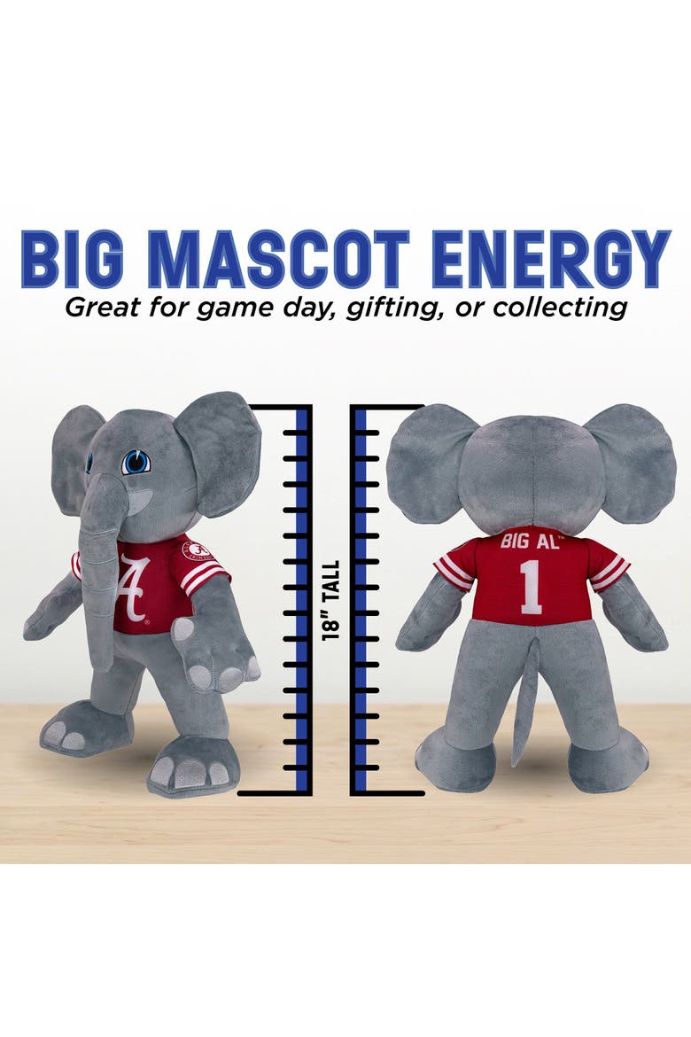University of Alabama Crimson Tide  Al The Elephant 18" Jumbo Mascot Plush Figure, Alternate, color, None