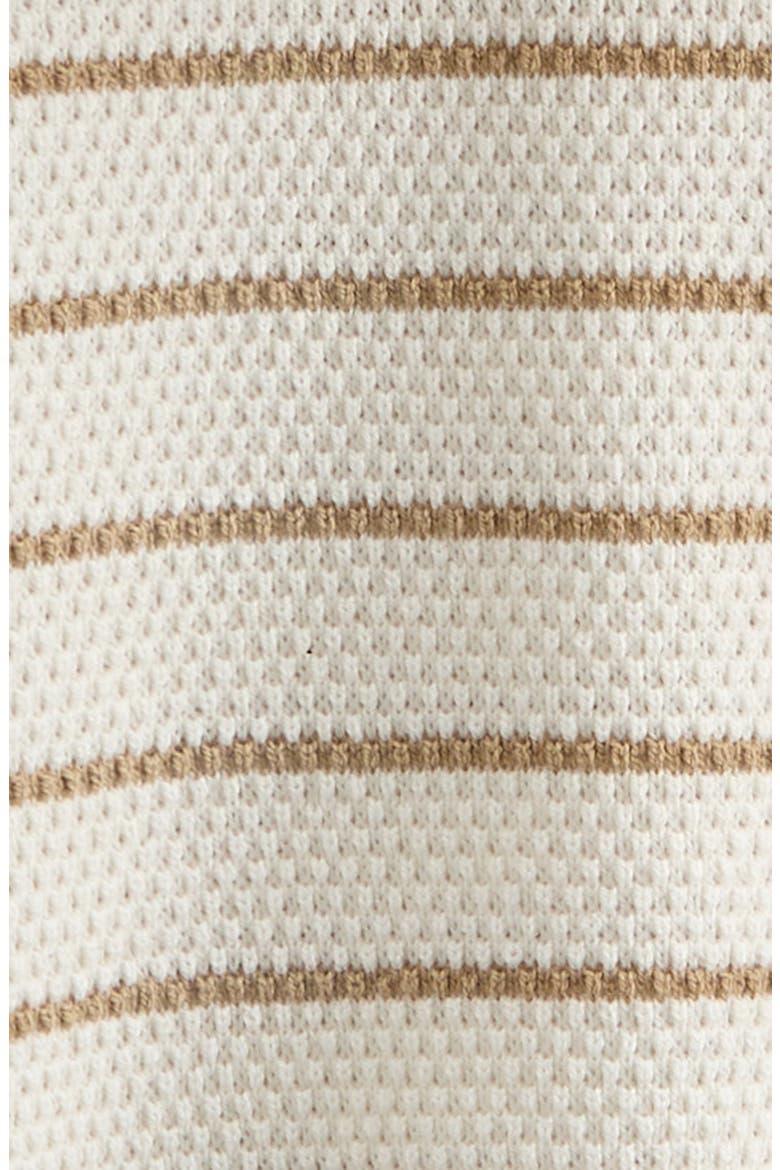 Kids' Hooded Henley Sweater, Alternate, color, IVORY EGRET-TAN LEGACY STRIPE