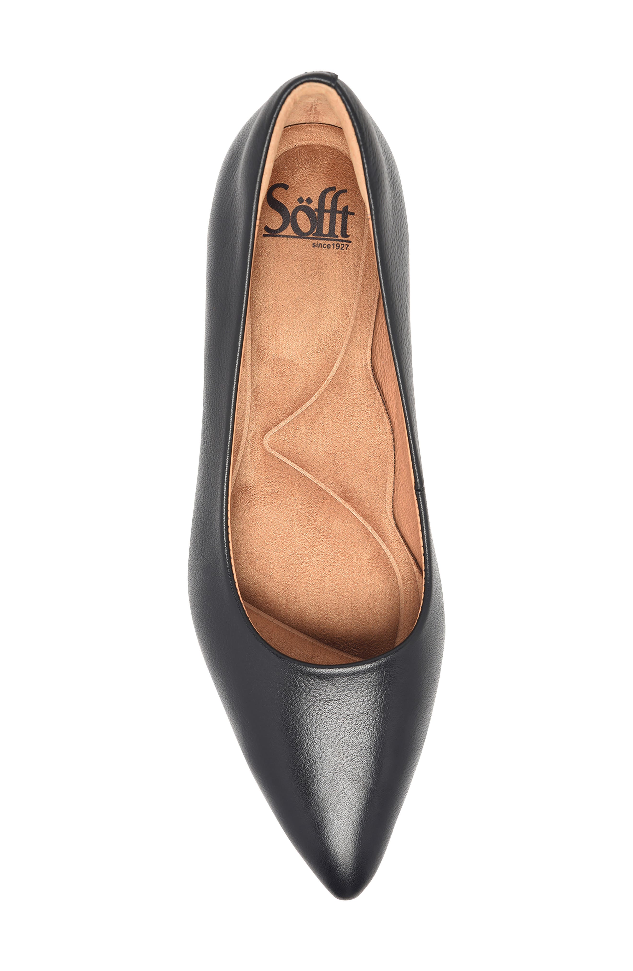 Söfft Sabrina Pointy Toe Kitten Heel Pump, Alternate, color, Black