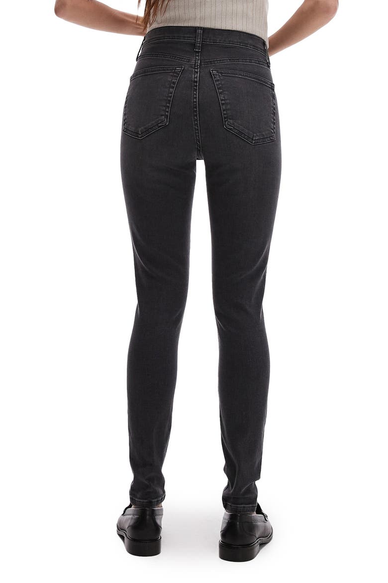 Jamie High Waist Skinny Jeans, Alternate, color, BLACK