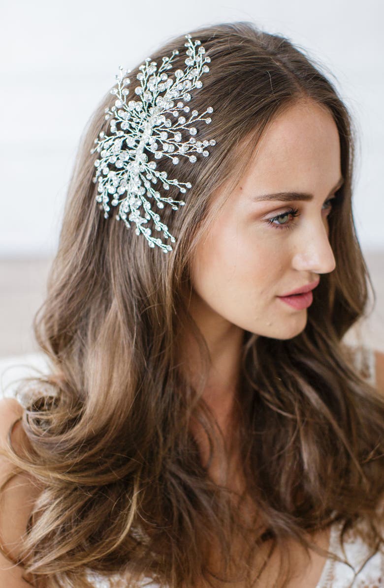 Brides & Hairpins 'Veda' Crystal Embellished Hair Comb, Main, color,