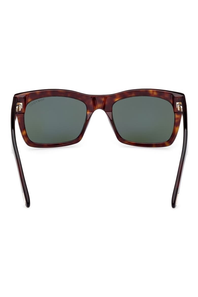Nico 56mm Square Sunglasses, Alternate, color, DHAV/GRN