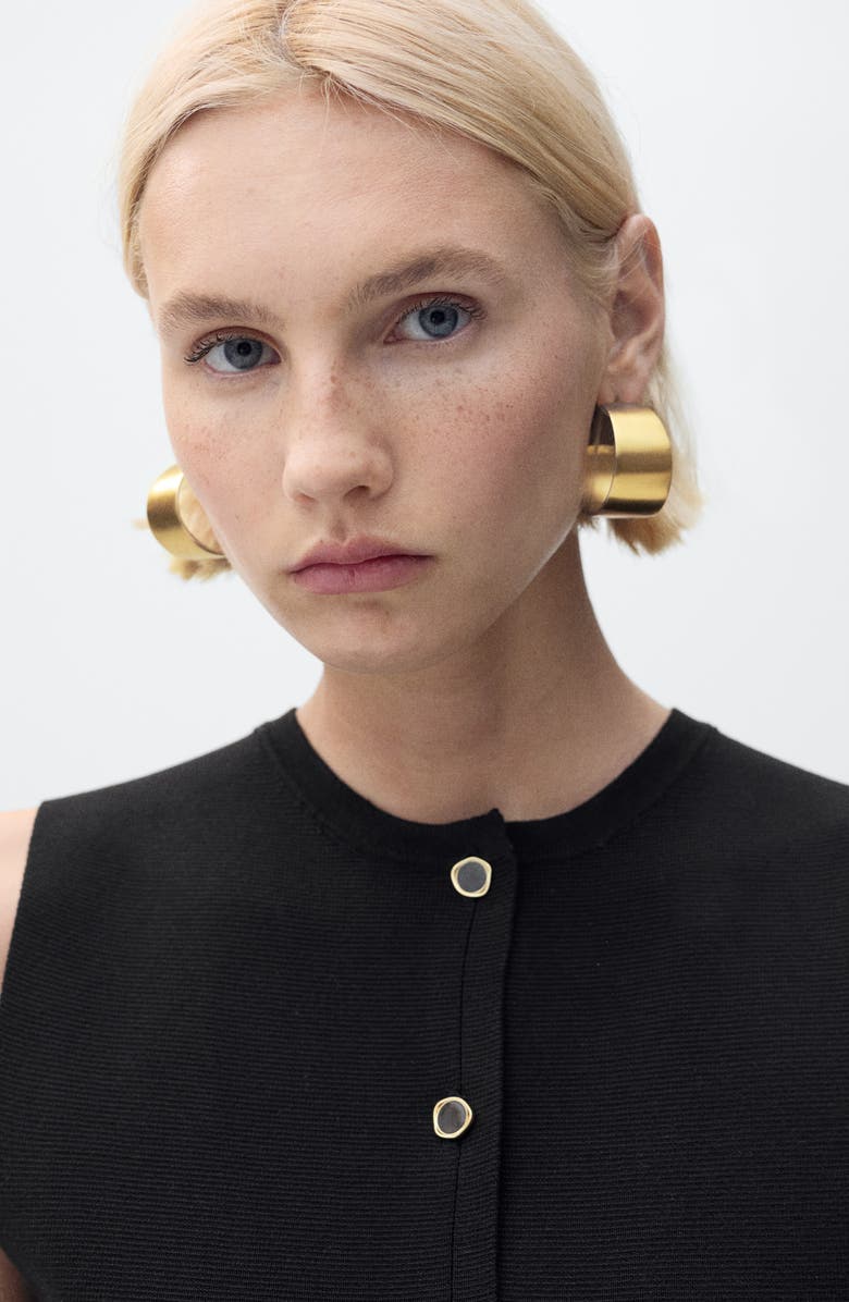 MANGO Matilda Knit Vest, Alternate, color, Chocolate