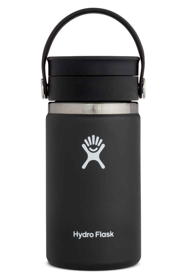 12-Ounce Coffee Flask with Flex Sip™ Lid, Main, color, BLACK