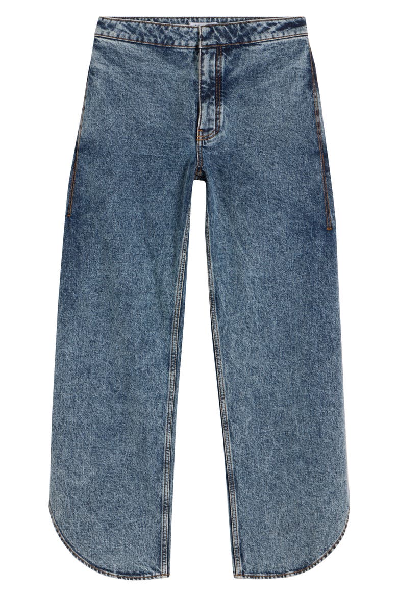 Petal Leg Jeans, Alternate, color, BLEU NEIGE