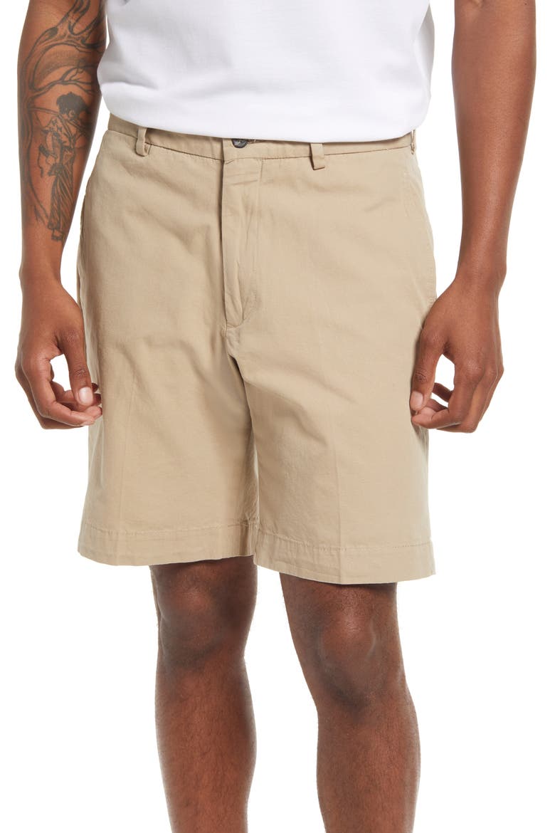 Men's Charleston Flat Front Khaki Shorts, Main, color, KHAKI