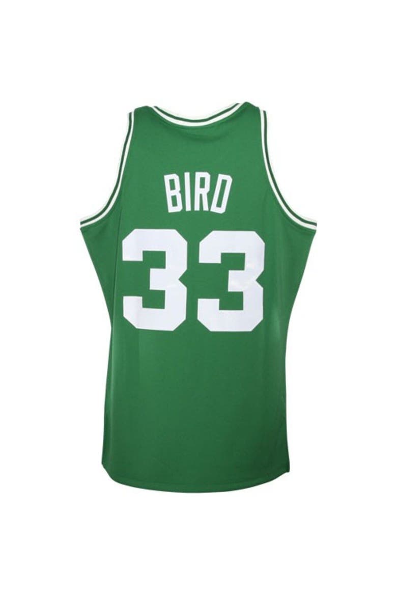 Men's Mitchell & Ness Larry Bird Kelly Green Boston Celtics 1985/86 Hardwood Classics Authentic Jersey, Alternate, color, Kelly Green