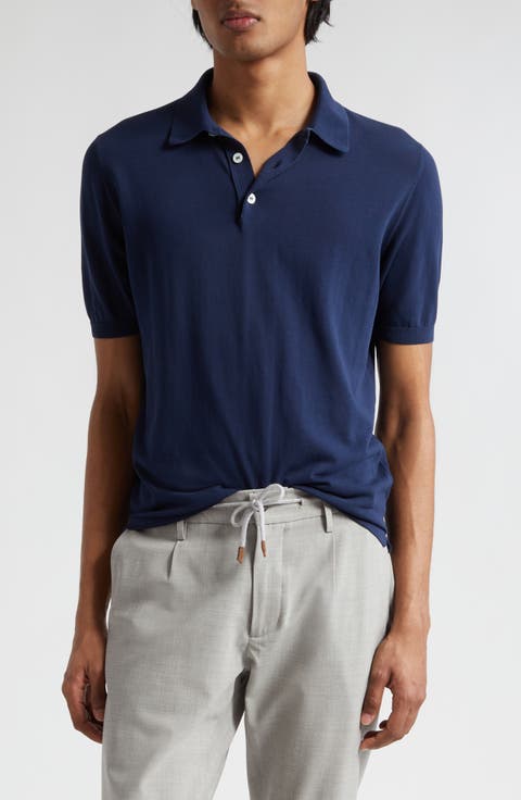 Tシャツ・カットソー ELEVENTY Men Polo Shirts K75TSHK19 TES0K03511 Blue Men's Eleventy Polo Shirts | Nordstrom