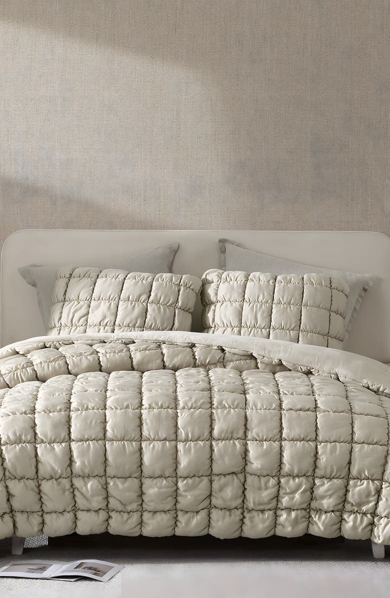 Sunday Citizen Puff Squares Set of 2 Pillow Shams, Alternate, color,