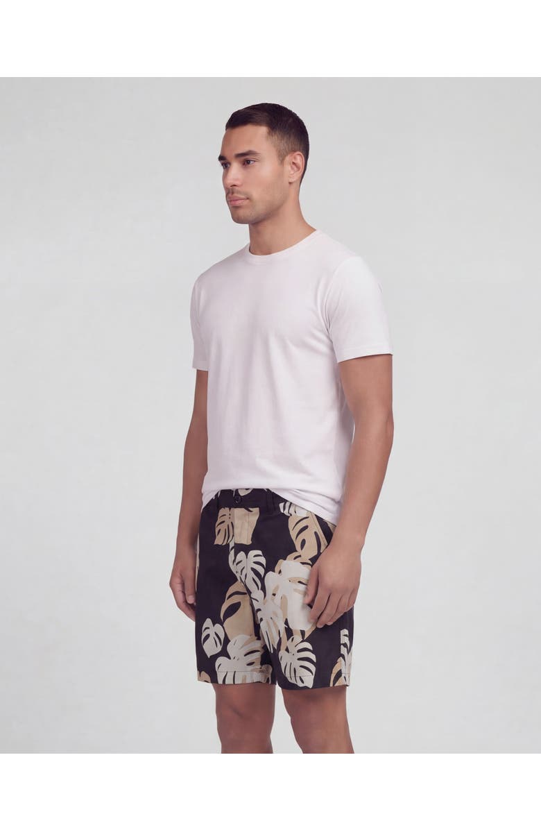 Lords of Harlech Monstera Floral Mens Flat Front Short, Alternate, color, Monstera Floral Smoke