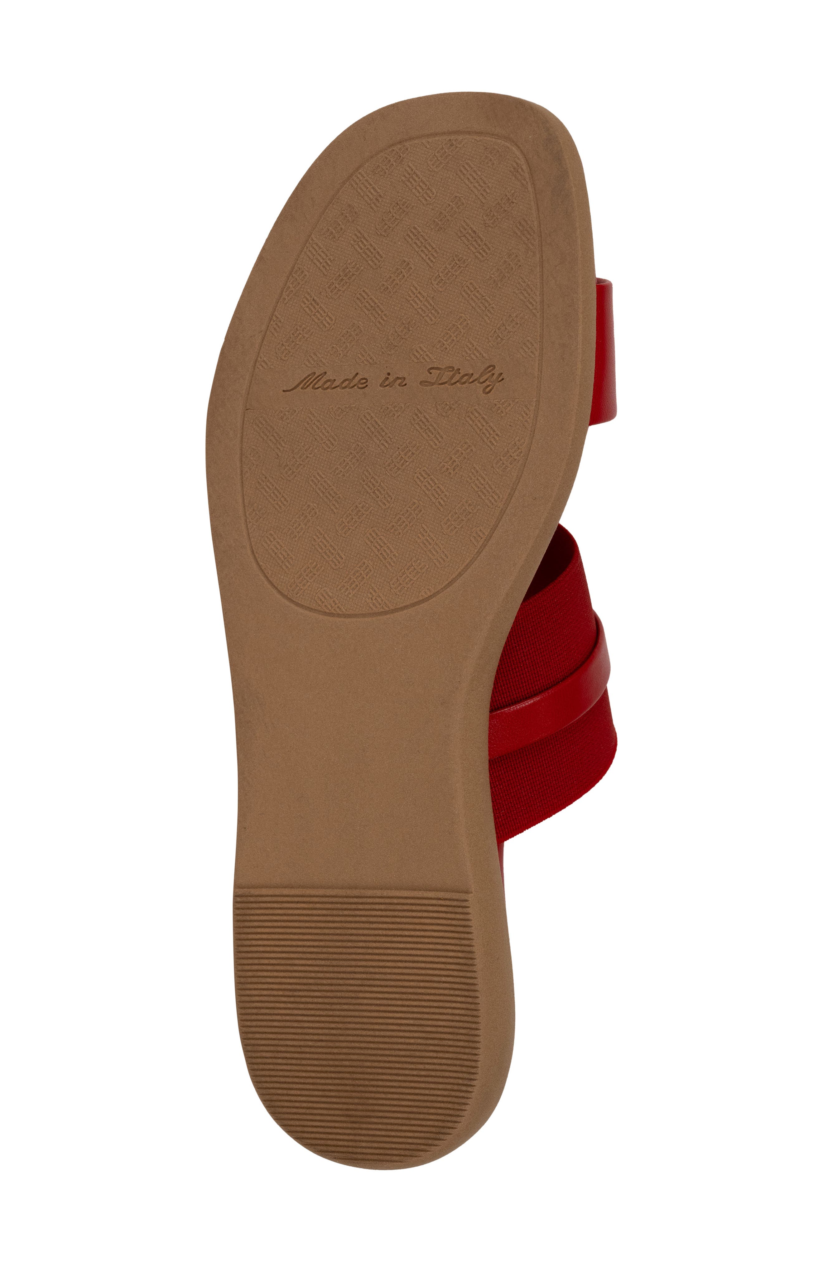 Jelani Square Toe Slide Sandal, Alternate, color, RED