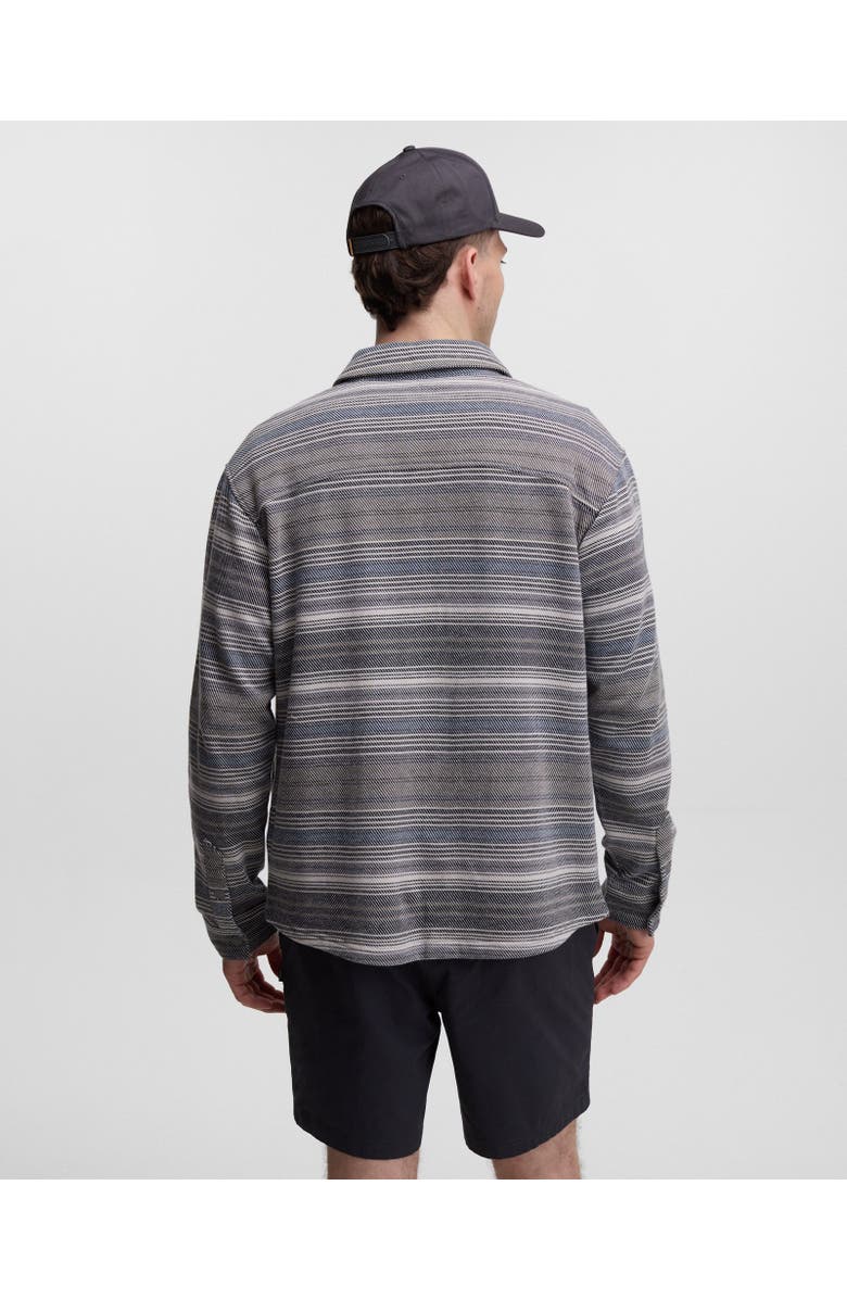 tentree Thompson Shacket, Alternate, color, Meteorite Black Multi Stripe