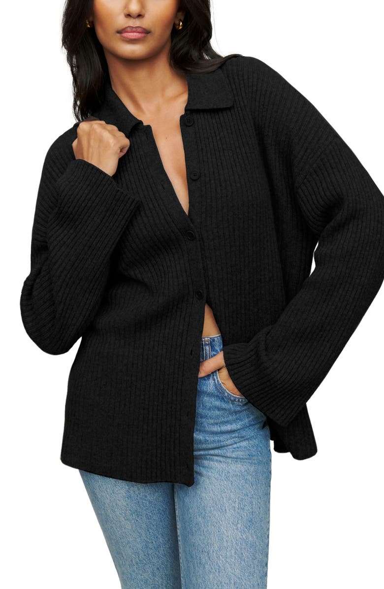 Reformation Fantino Recycled Cashmere Blend Cardigan, Main, color,