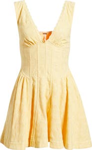 Free People Can't Help It Eyelet Embroidered Minidress