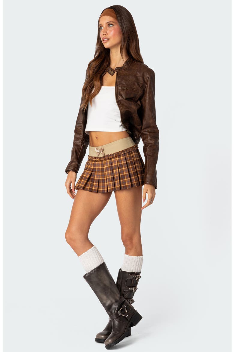 Alexi Pleated Plaid Skort, Alternate, color, MIX