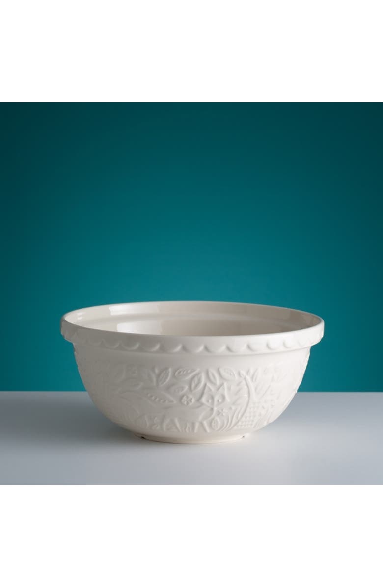 MASON CASH In The Forest Fox Size 12 Mixing Bowl, Cream, 4.25 Quart, Alternate, color, Cream