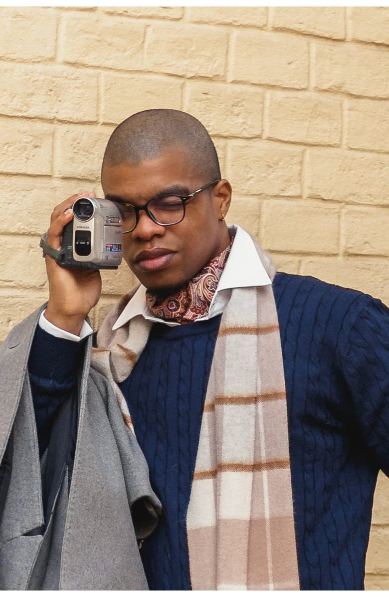 Elizabetta Bugatti - Silk Ascot Cravat Tie for Men, Alternate, color, Mahogany