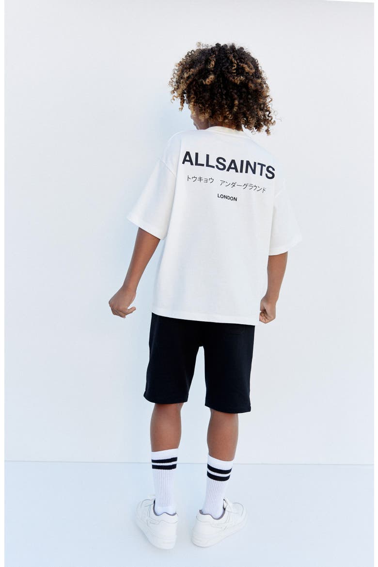 Kids' Oversize Underground Logo Graphic T-Shirt, Alternate, color, WHITE