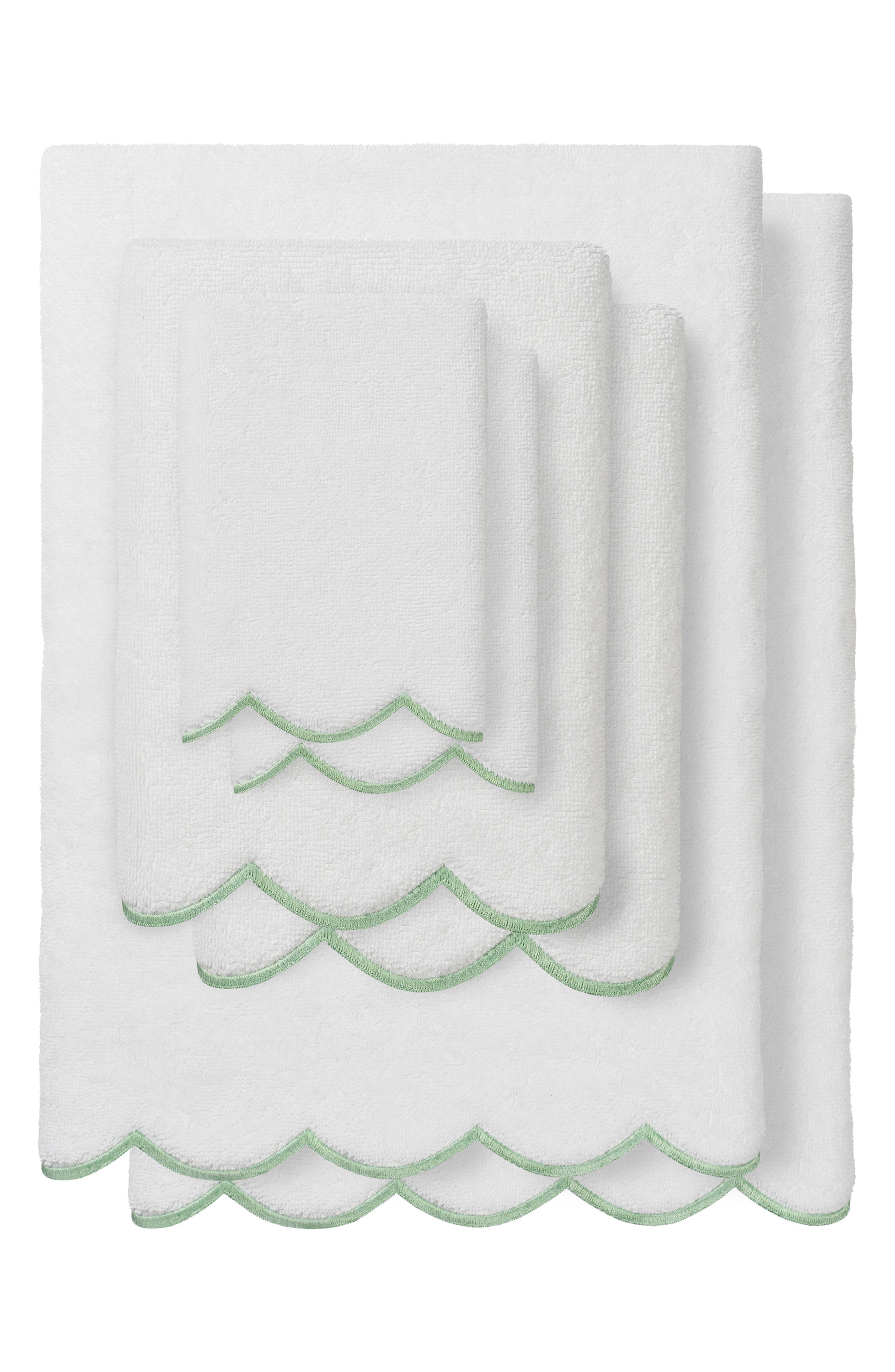 Adornia Scallop 6-Piece Towel Set