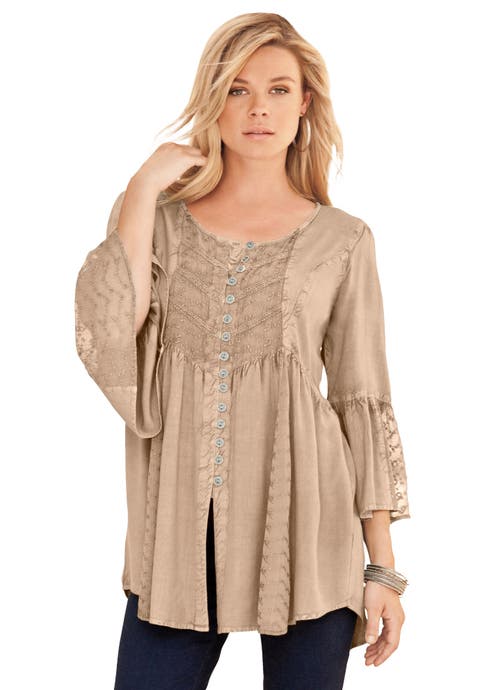 Taylor Acid Wash Big Shirt (Plus)