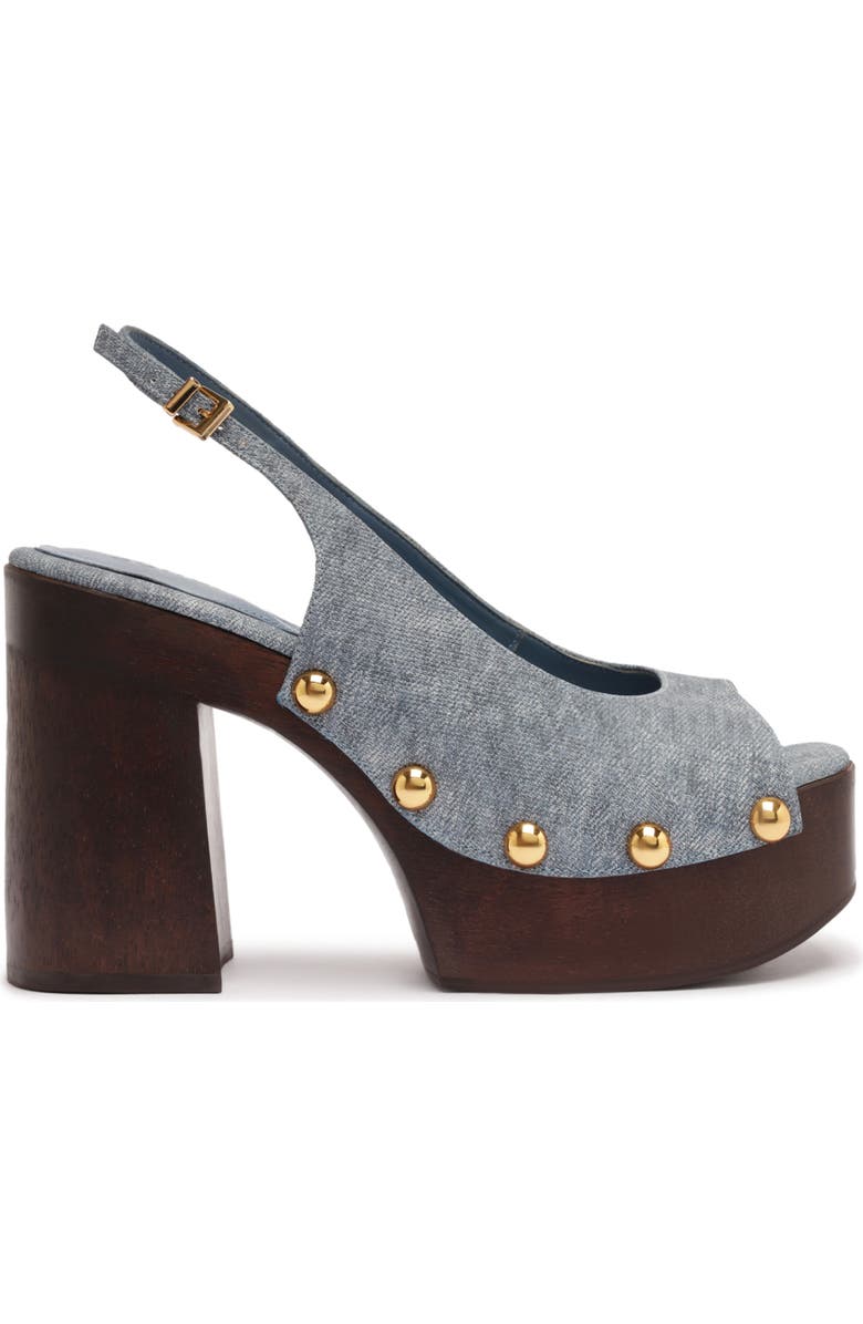 Schutz Rose Slingback Platform Sandal, Alternate, color, Infinite Blue