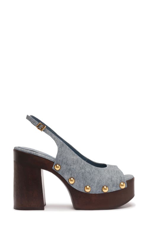 Schutz Rose Slingback Platform Sandal In Gray