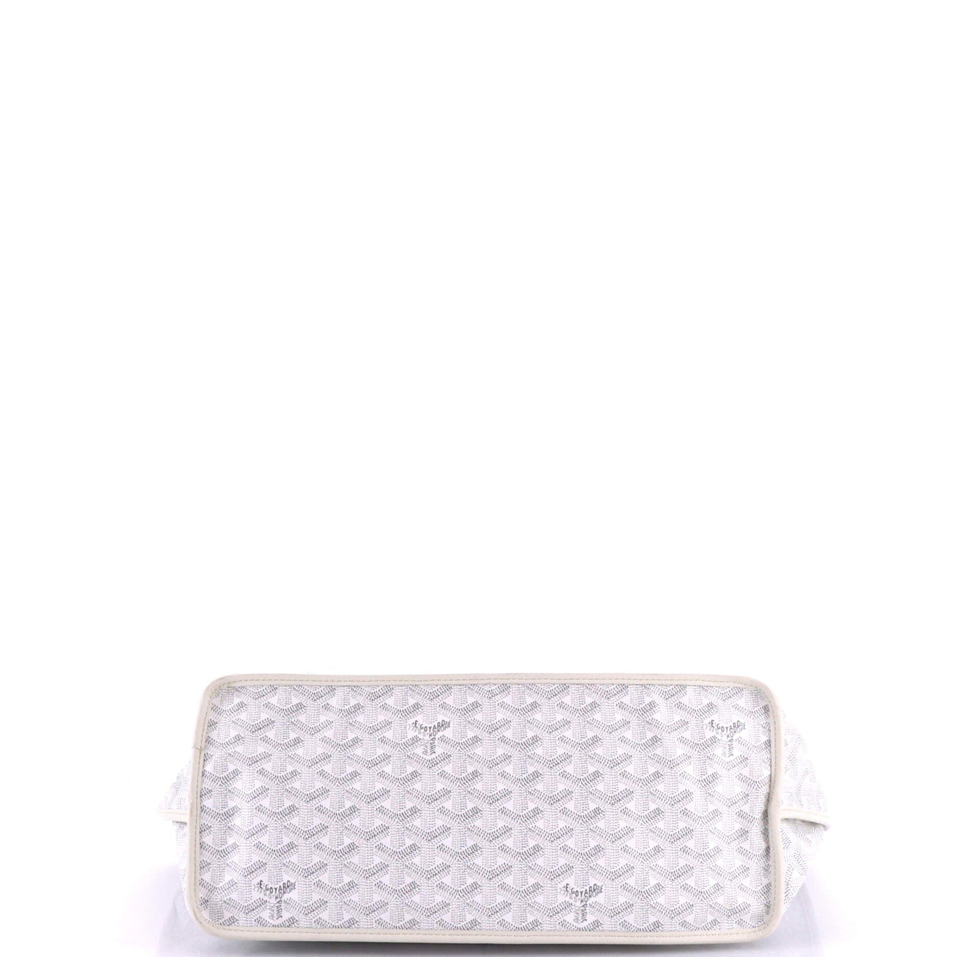 Anjou Reversible Tote Coated Canvas PM, Alternate, color, White