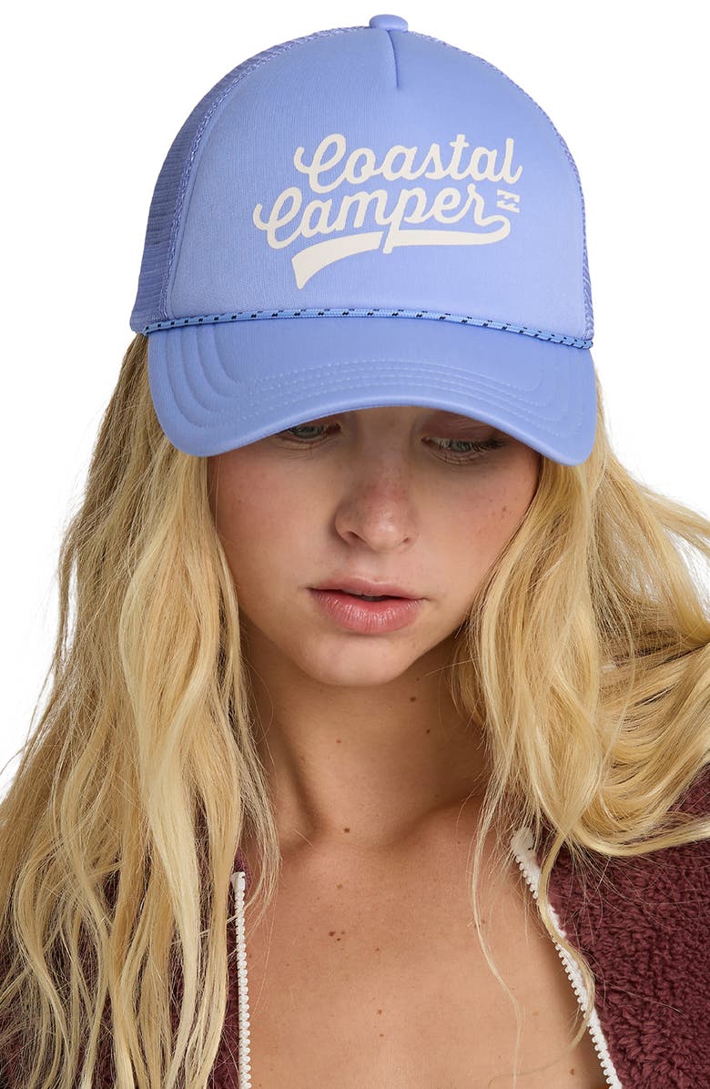 Billabong Coastal Campers Trucker Hat, Alternate, color, French Blue