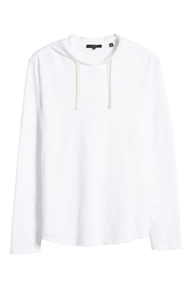 Regular Fit Slub Hoodie, Alternate, color, OPTIC WHITE