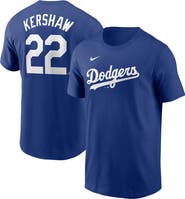 Nike Men's Nike Clayton Kershaw Royal Los Angeles Dodgers Fuse Name & Number T-Shirt