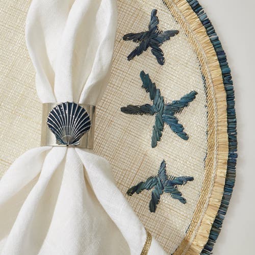 Joanna Buchanan Straw Placemat, Set Of Four In Multi