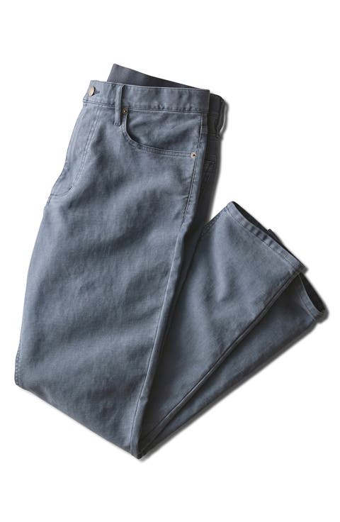 Flex Terry Slim Straight 5-Pocket Pants