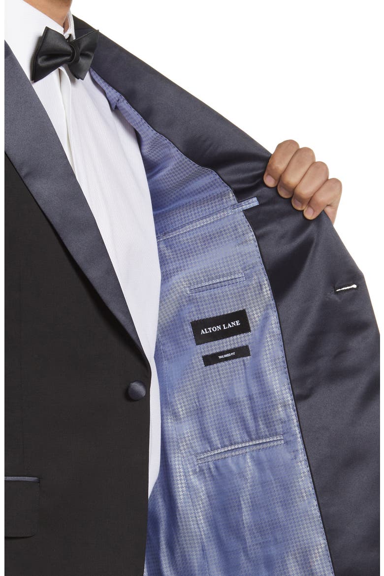 Sullivan Stretch Wool Tuxedo, Alternate, color, BLACK